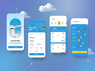 Flight Ticket Booking booking app flight flight ticket flight ticket booking app mobile app ui ui design ux ux design