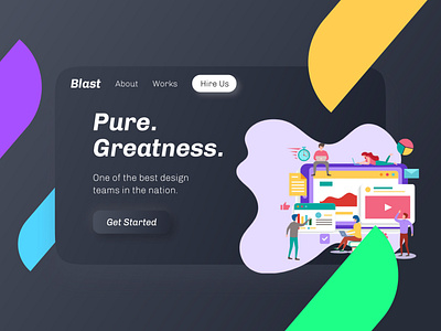 Blast - A Landing Page