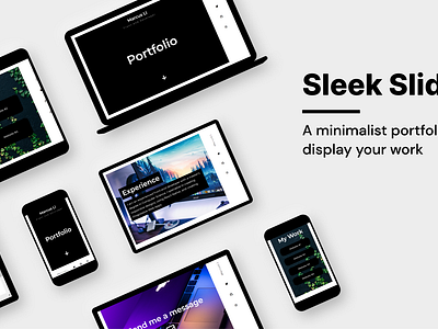 Sleek Slides - A Modern Slideshow Portfolio HTML Theme