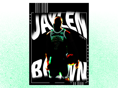 Jaylen Brown - Celtics Poster --Vibrant--