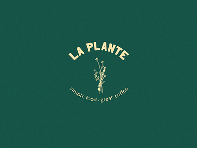 La Plante branding design icon identity design illustration logo minimal restaurant typography