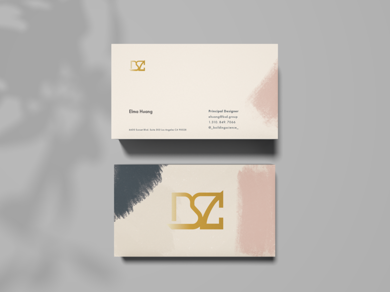 Business Card Design For Interior Designer By Yuhan Liu On