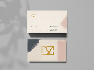 Business Card Design for Interior Designer branding design identity design logo pattern design