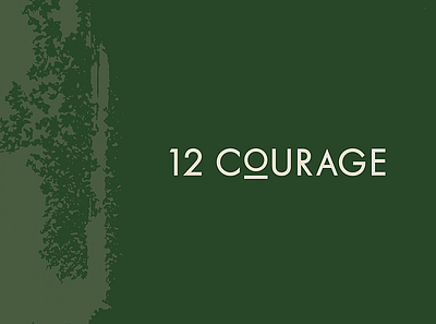 12 Courage Logo Design branding design identity design logo minimal typography web