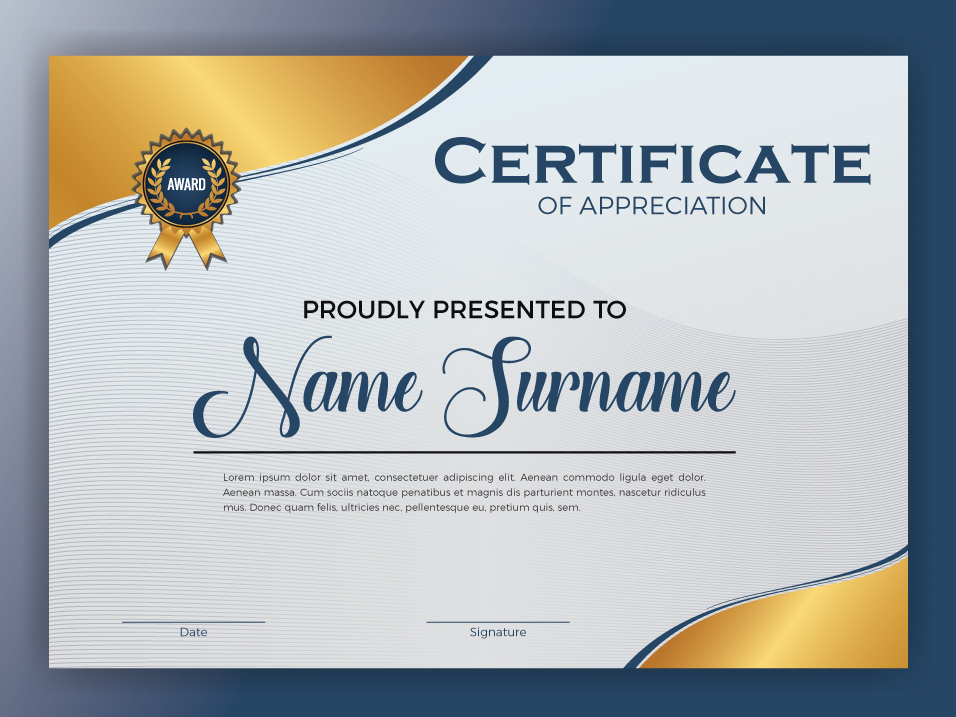 Certificate design by MD. ZAHID HASAN on Dribbble