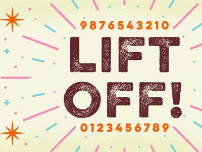 Counting down... amazing deal fonts sale special event typography unicorns