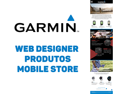 Garmin design illustrator mobile publicidade