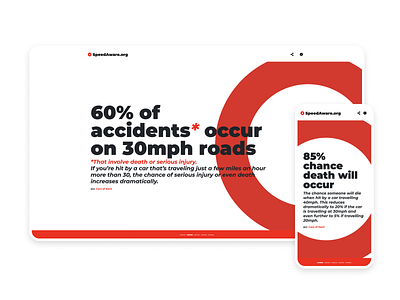 SpeedAware.org – UI design and build bold design flat landing page simple typography ui uidesign ux web design