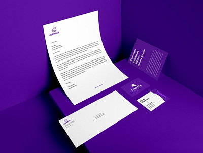 Cirrata Brand Stationery art direction brand identity branding collateral creative direction design graphic design logo marketing collateral print print design purple stationery