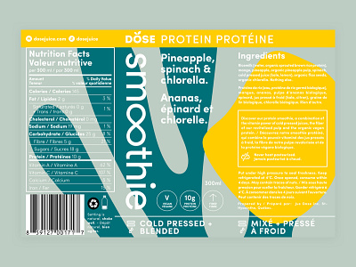 Dose Smoothie Line beverage branding cold pressed juice colourful dose illustration juice label packaging shapes smoothie