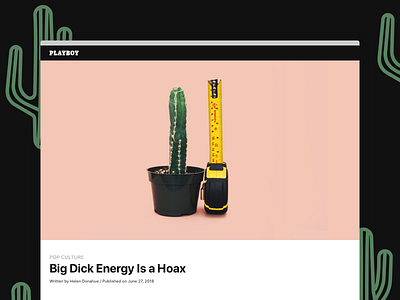 Unporn on Playboy blog cactus measuring tape penis photography playboy website