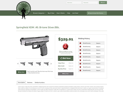 Armed With Pennies flat ui web web site website