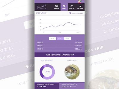 Bass Manager - Dashboard app dashboard mobile mobile app purple ui ux web application widgets