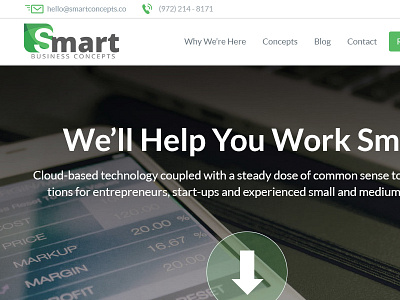 Smart Concepts Layout green home page layout responsive smart website