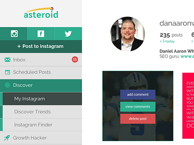 Asteroid App Design app app design design graphic design green sketch social media social media app ui uiux ux