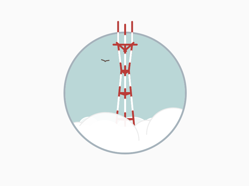 Thoughtbot SF illustration san francisco sutro tower