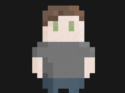A portrait of the young artist game pixel retro self portrait