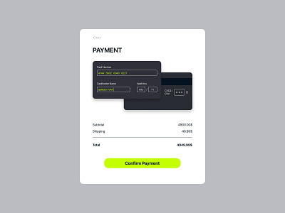 Credit Card Checkout - Daily UI :: 002