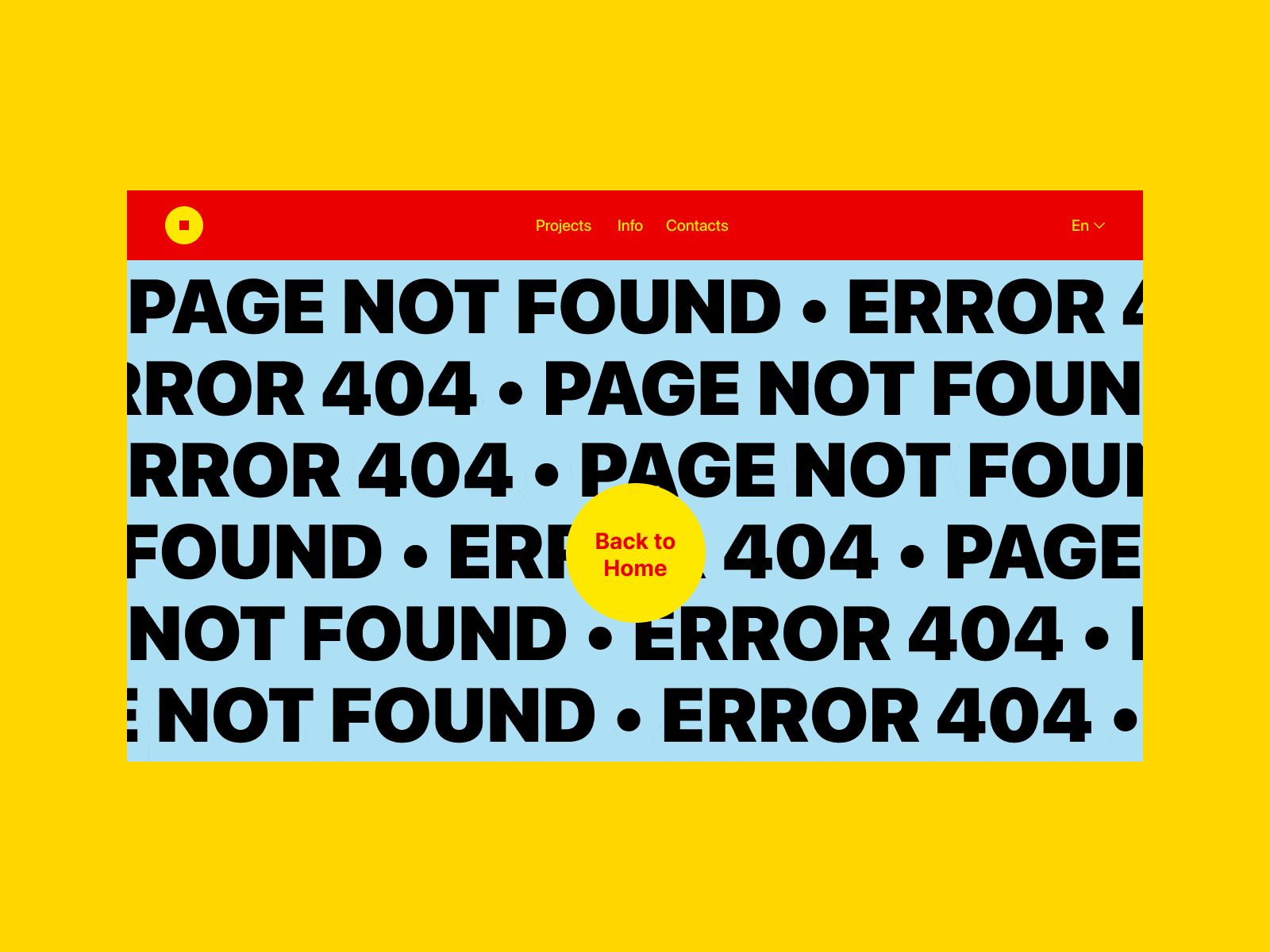 404 Page - Daily UI :: 008