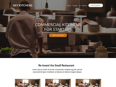 SkyKitchens Landing Page