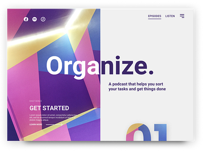 Organize Podcast Concept