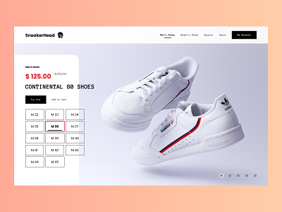 eCommerce Shoes Concept cart clean concept design ecommerce figma product shopping ui