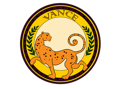 vance jaguar 1 branding design flat icon logo vector