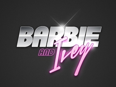 Barbie & Ivey No.1 80s band branding glam logo logotype music singer