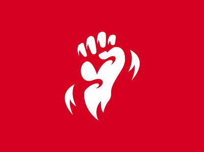 Fist logo branding design esports esports logo fist illustration logo logotype mascot logo red vector
