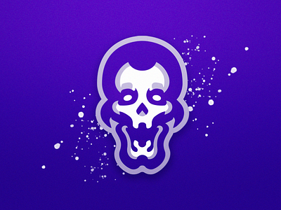 Cyber Skull Mascot Logo blue cyberpunk design esports illustration logo logotype mascot logo skull vector