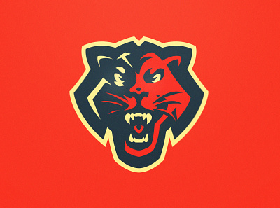 Wild Cat Mascot Logo cat design esports illustration logo logotype mascot logo red vector