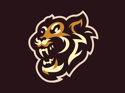 Tiger mascot logo branding design esports esports logo illustration lion logo logotype mascot mascot logo red skull tiger typography vector