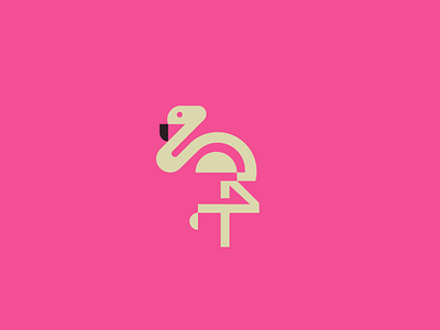 Flamingo logo 1 animal branding design esports flamingo flower flyer icon illustration logo logotype mascot logo minimal minimalist ux vector