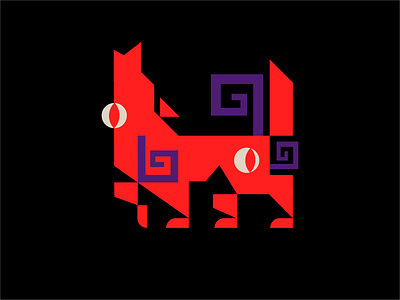 Corrupted wolf logo 2