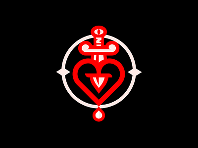 Dagger heart logo 2