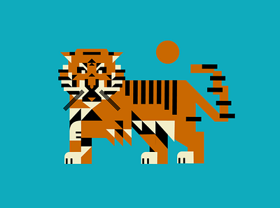 Tiger illustration 1 animal animal illustration branding design esports illustration logo logotype mascot logo tiger tiger logo typography vector
