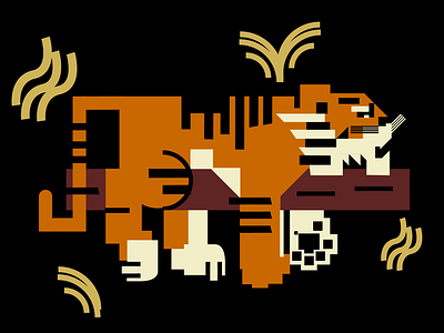 Tiger illustration 6 / Sleeping