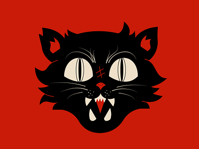 Spooky cat 1 3d animal animation branding cat design esports graphic design halloween illustration logo logotype mascot logo motion graphics red ui vector
