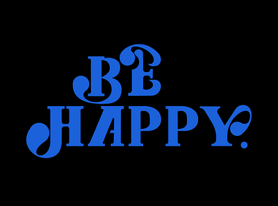 Be happy 3d animation blue branding design esports graphic design happy illustration lettering logo logotype mascot logo motion graphics ui ux vector
