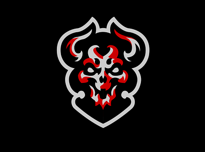 Demon 3d animation branding dark demon design esports evil graphic design hell illustration infernal logo logotype mascot logo motion graphics red ui ux vector