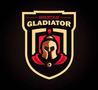 Spartan Gladiator mascot logo branding design esports gladiator illustration logo logotype mascot logo spartan