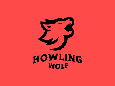 Howling Wolf logo branding design esports esports logo howling wolf illustration logo logotype mascot logo typography vector wolf
