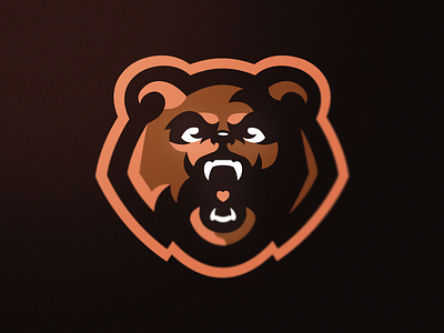 Bear mascot logo bears branding design esports esports logo illustration logo logotype mascot logo typography vector