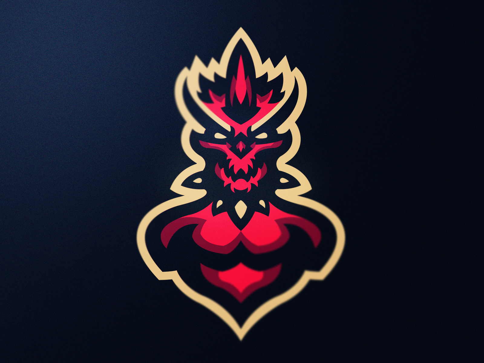 Demon King mascot logo by Morcoil on Dribbble