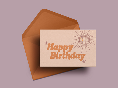 Disco Birthday Card