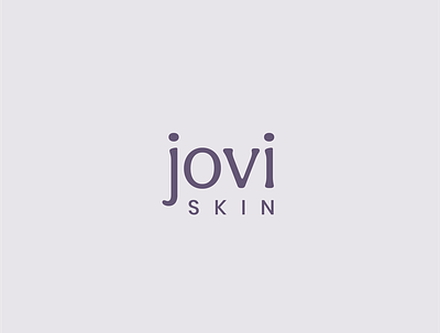 Jovi Skin Logo branding design digital art fresh graphic design logo logo mark minimal minimalist logo modern purple scandinavian skincare skincare logo type design typography typography logo