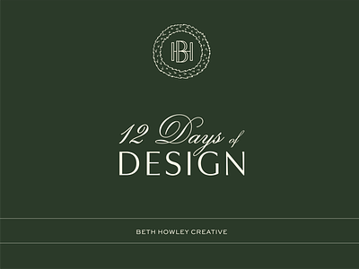 Holiday Logo 12 days christmas design festive graphic design holiday design holidays interior design logo