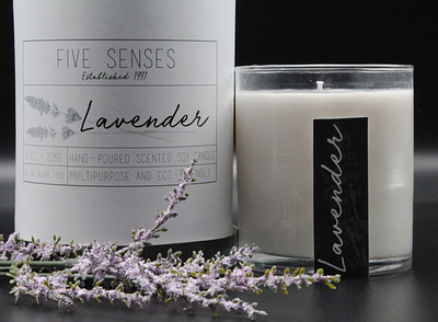 Five Senses Candle branding design graphic design illustration packaging