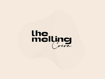 The Melting Cocoa branding design logo logotype typography