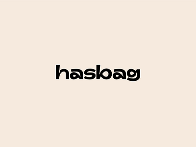 Hasbag Logotype branding design font logo logotype typeface typography vector